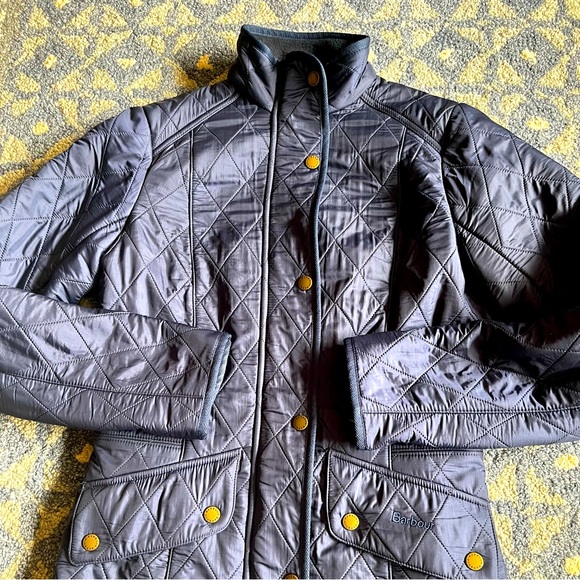 SOLD—-  Barbour Polarquilt Jacket in Navy - Picture 5 of 9